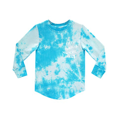 SOCIAL CLUB BOYS LONG SLEEVE TIEDYE BLUE